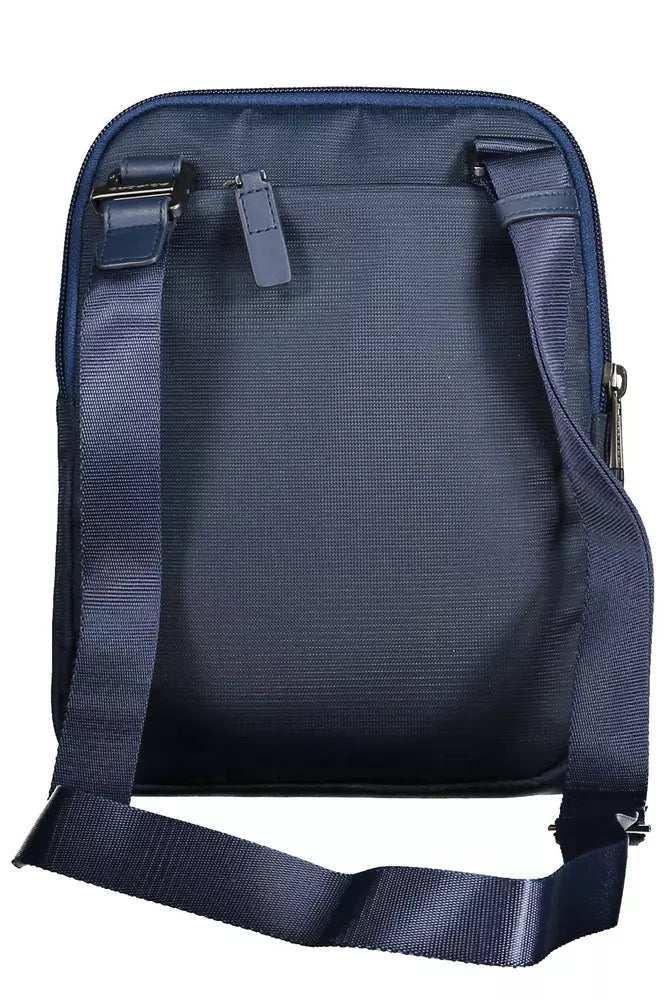 Piquadro Blue Recycled Men Shoulder Bag