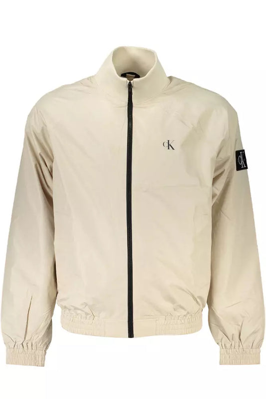 Calvin Klein Beige Polyester Men Jacket