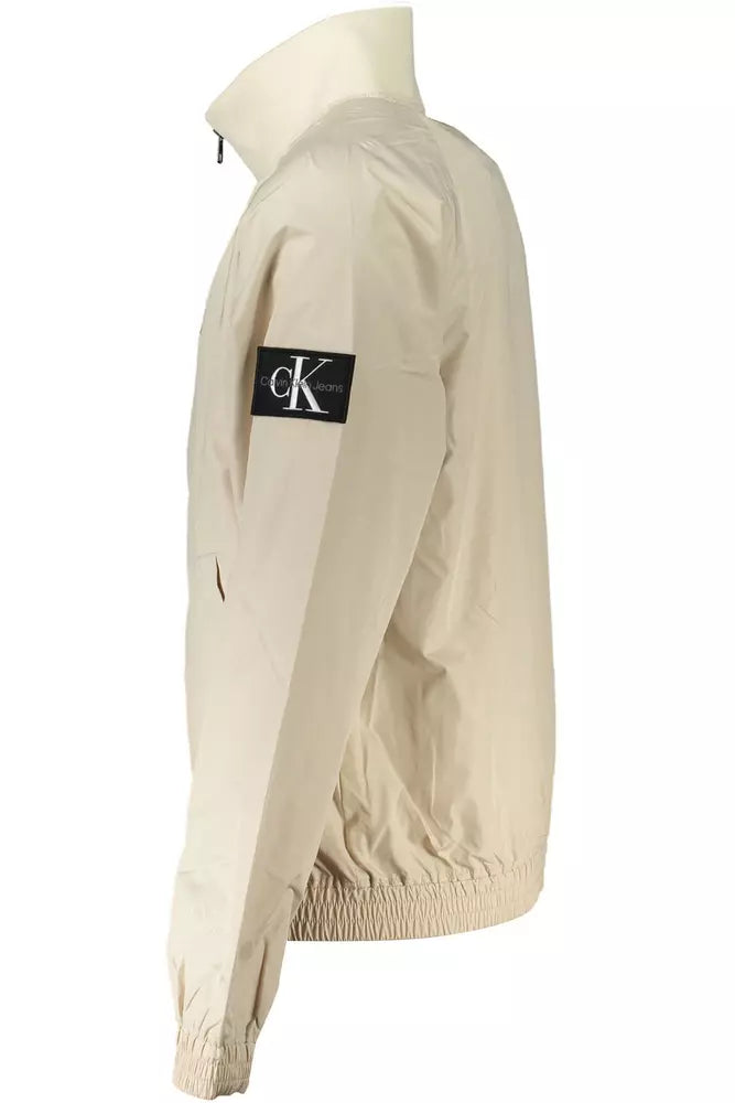 Calvin Klein Beige Polyester Men Jacket