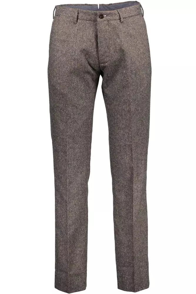 Gant Brown Wool Men Trouser