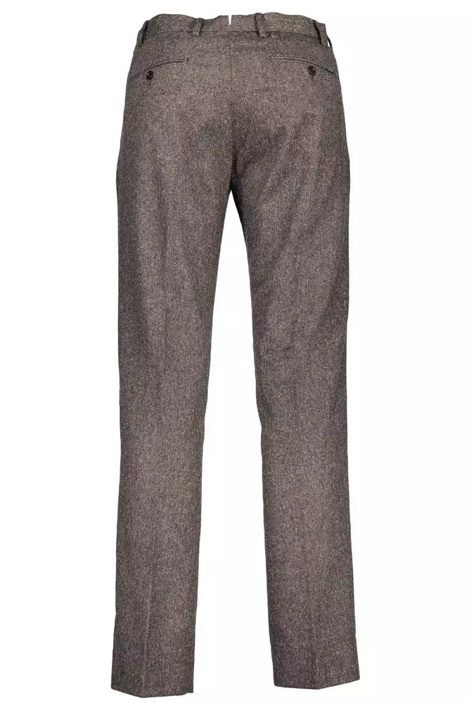 Gant Brown Wool Men Trouser