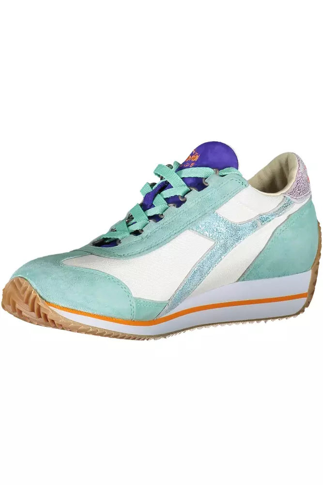 Diadora Green Fabric Women Sneaker