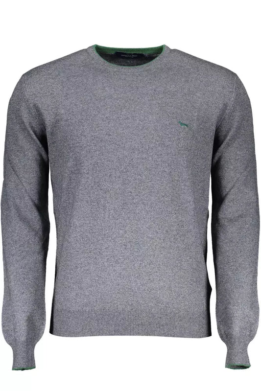 Harmont & Blaine Gray Wool Men Sweater