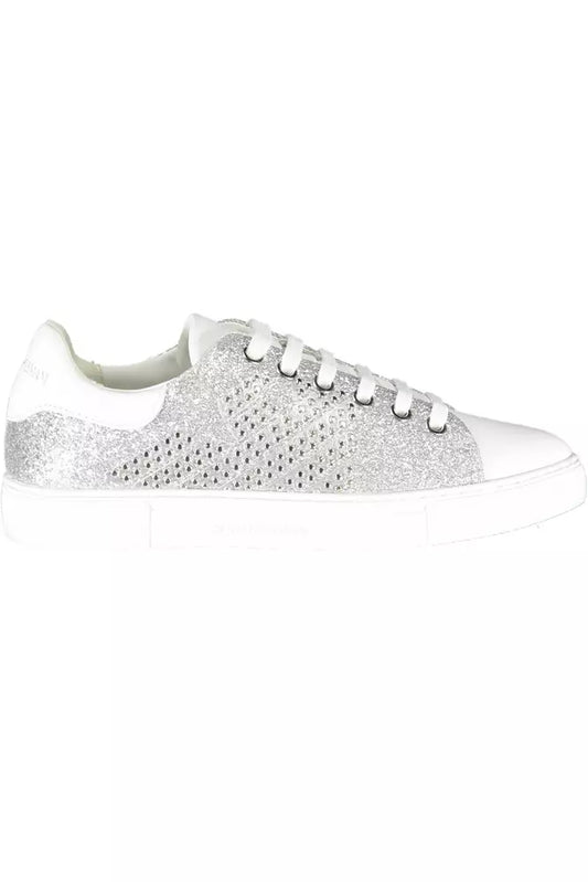 Emporio Armani Silver Polyester Women Sneaker