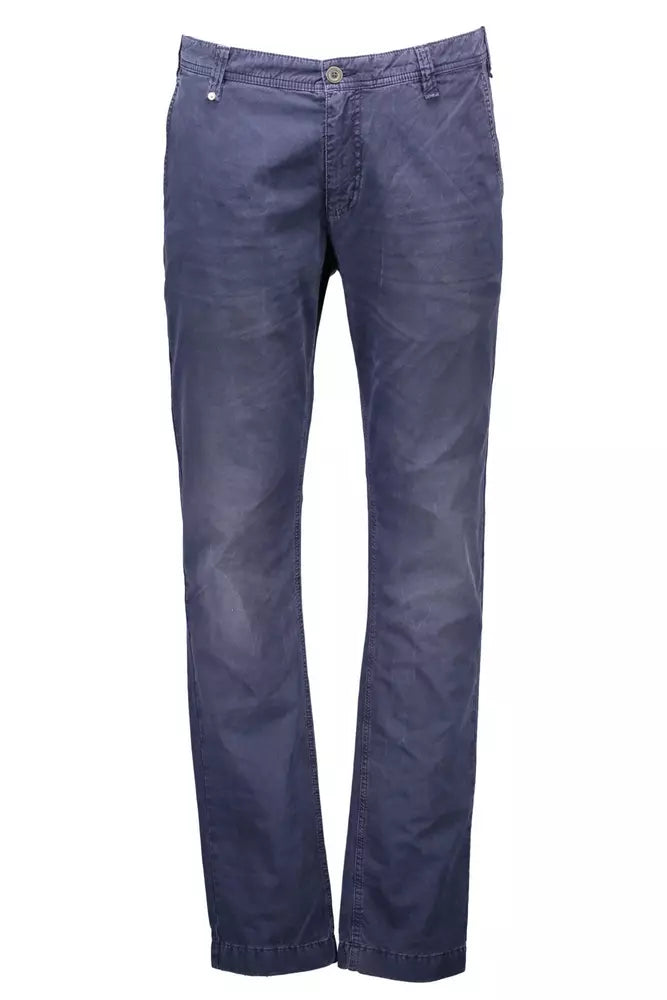 Gant Blue Cotton Men Trouser