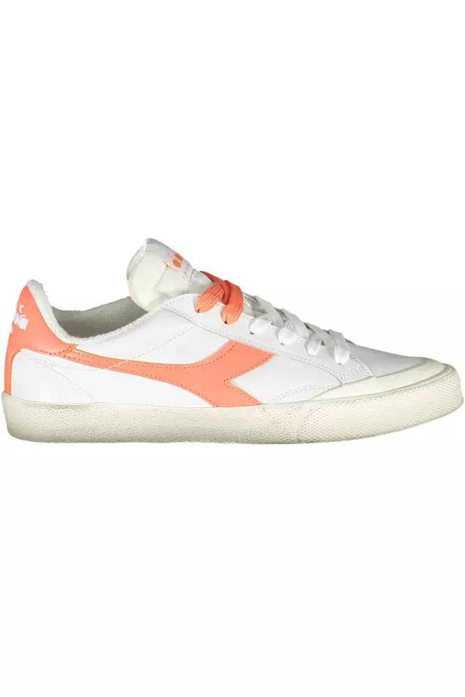 Diadora White Leather Women Sneaker