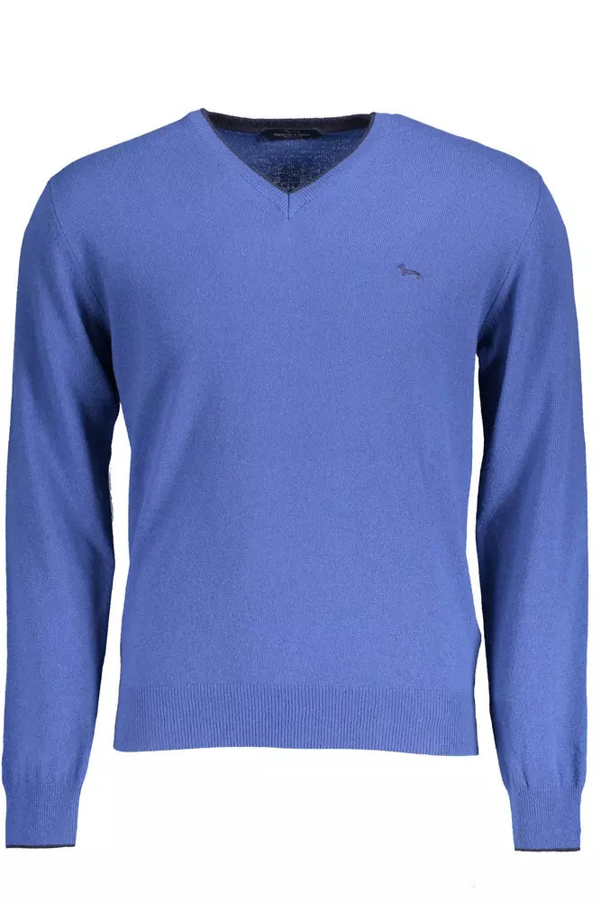 Harmont & Blaine Blue Wool Men Sweater