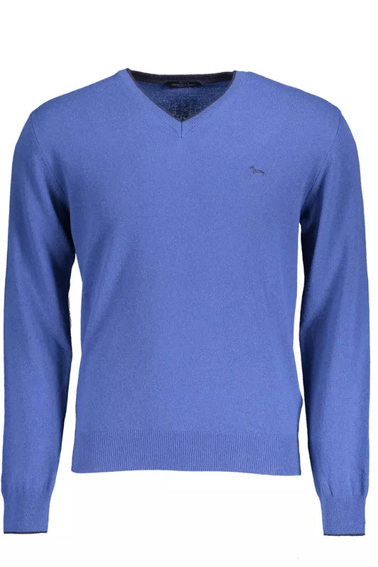 Harmont & Blaine Blue Wool Men Sweater