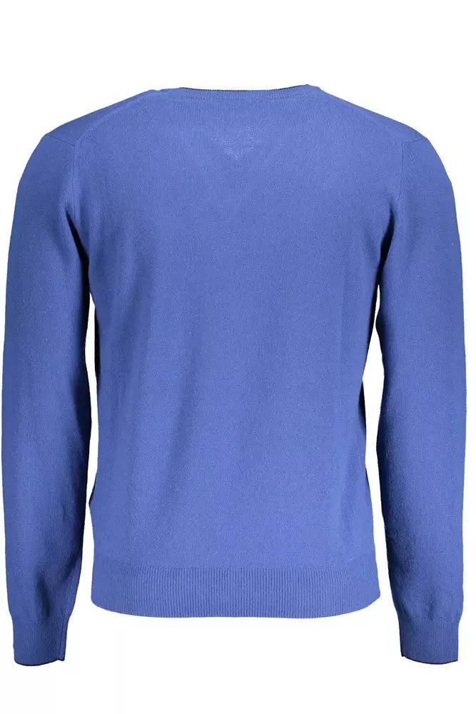 Harmont & Blaine Blue Wool Men Sweater