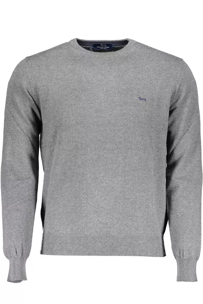 Harmont & Blaine Gray Cotton Men Sweater