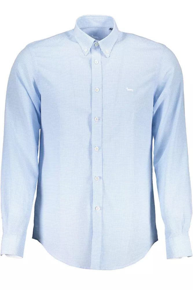 Harmont & Blaine Light Blue Cotton Mens Shirt