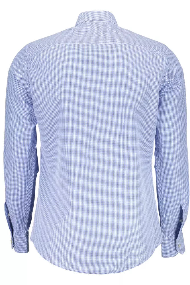 Harmont & Blaine Blue Cotton Men Shirt