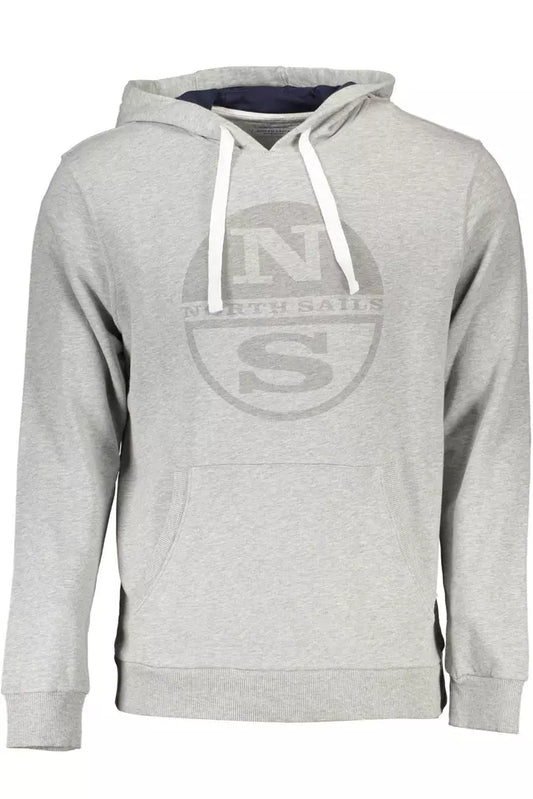 North Sails Gray Cotton Men Sweater