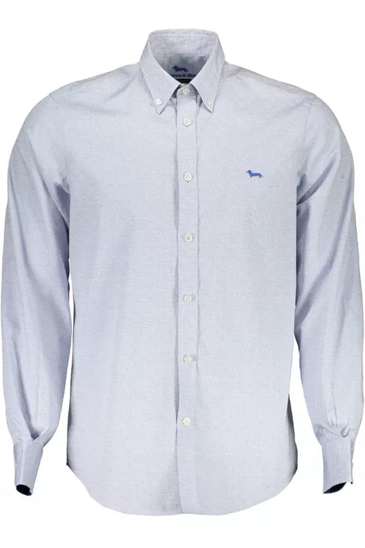 Harmont & Blaine Light Blue Cotton Men Shirt