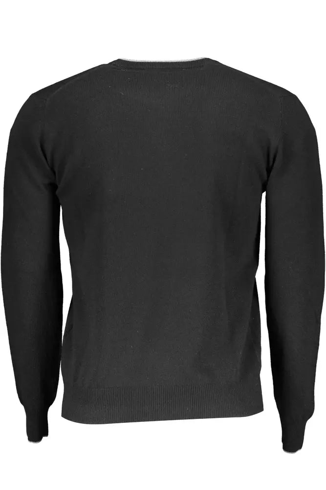 Harmont & Blaine Black Wool Men Sweater