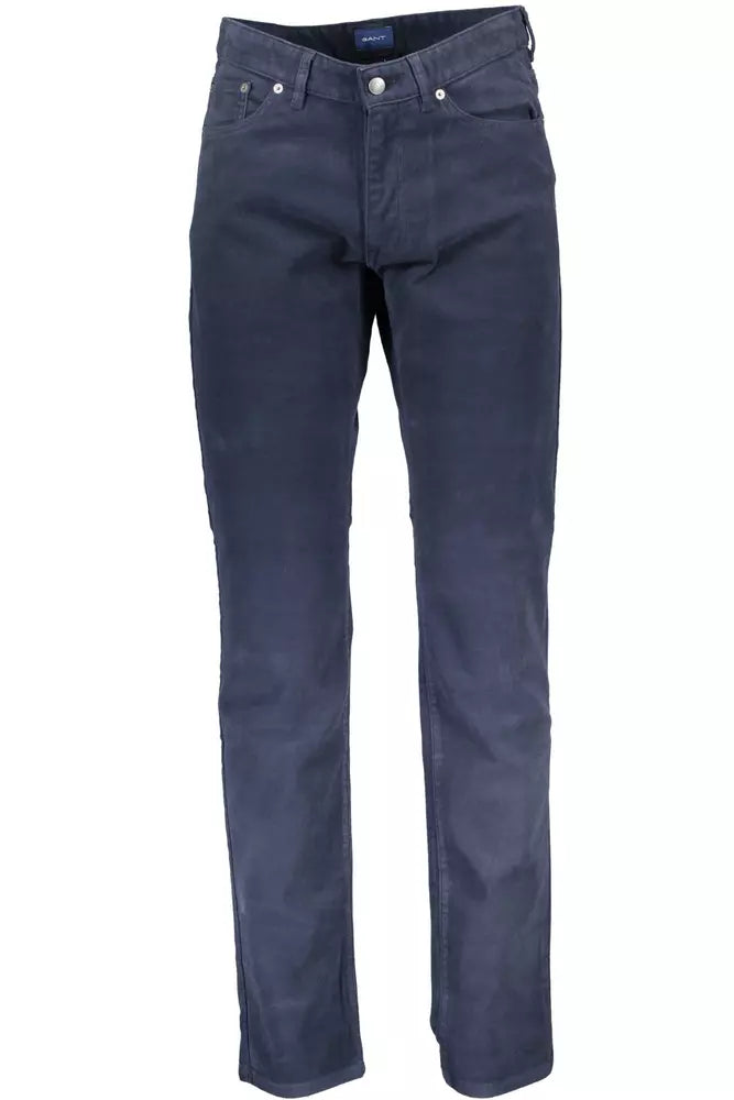 Gant Blue Cotton Men Pant