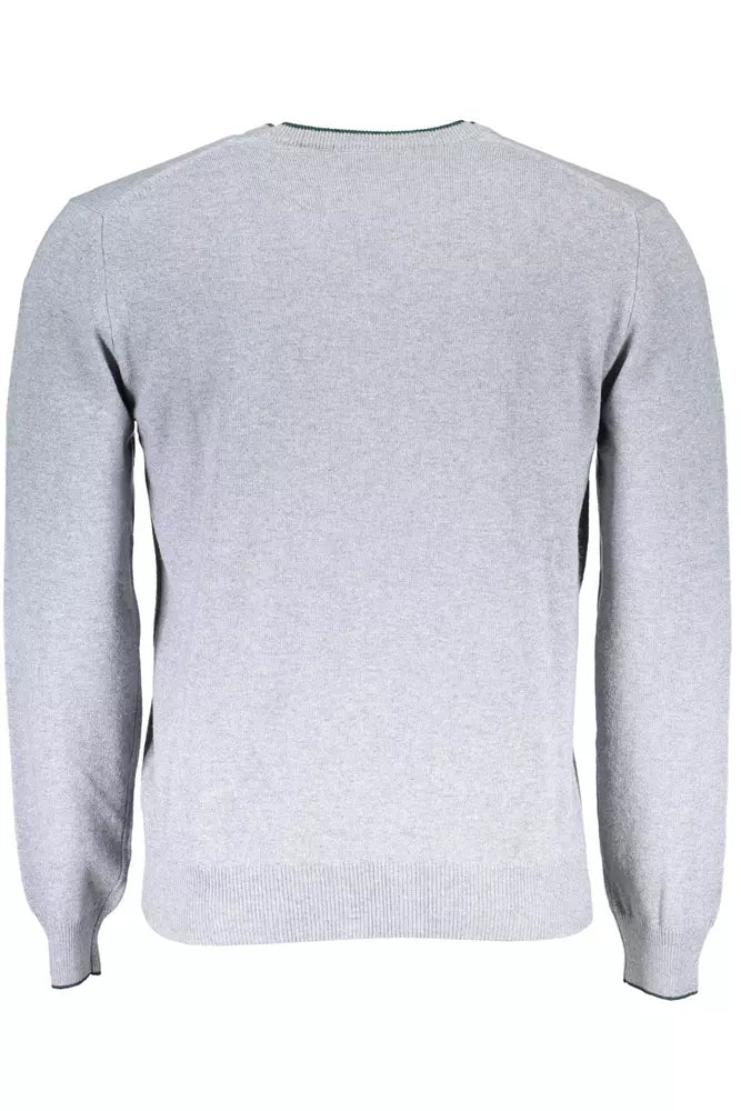 Harmont & Blaine Gray Wool Men Sweater