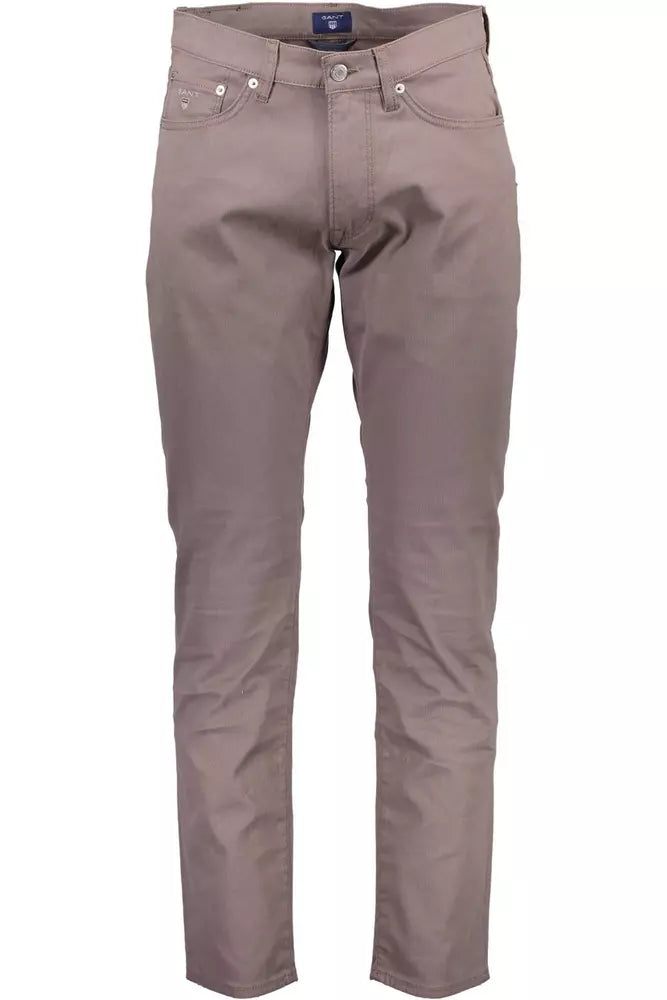 Gant Gray Cotton Men Trouser