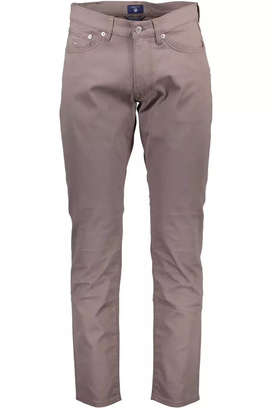 Gant Gray Cotton Men Trouser