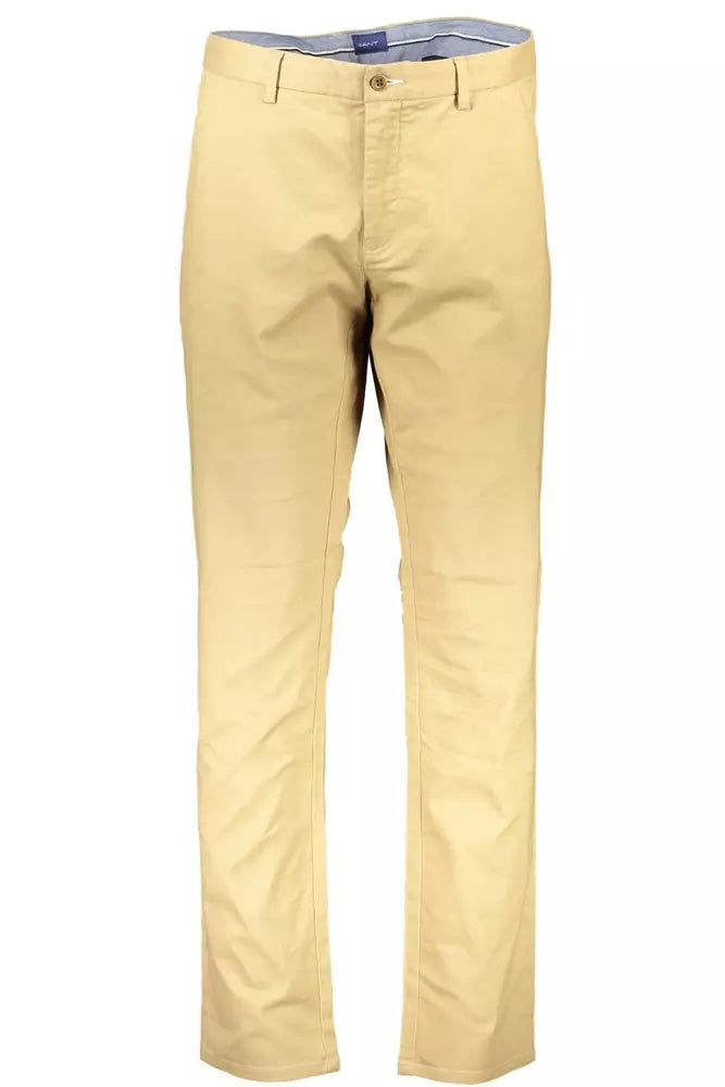 Gant Brown Cotton Men Trouser