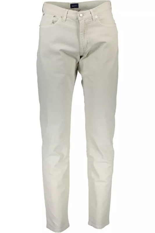 Gant Beige Cotton Men Trouser