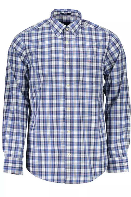 Gant Blue Cotton Men Shirt