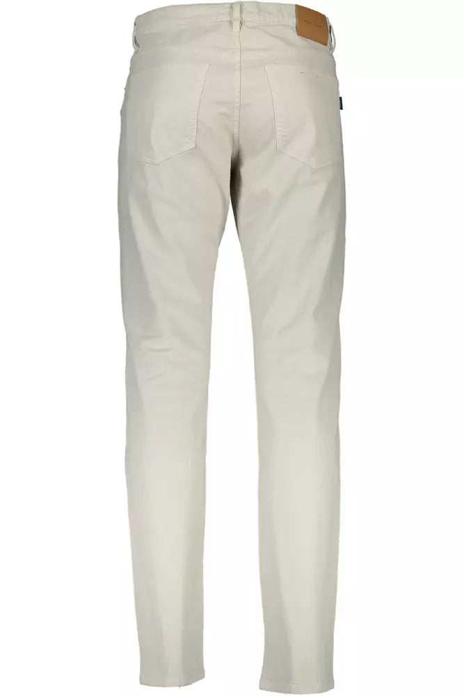 Gant Beige Cotton Men Trouser