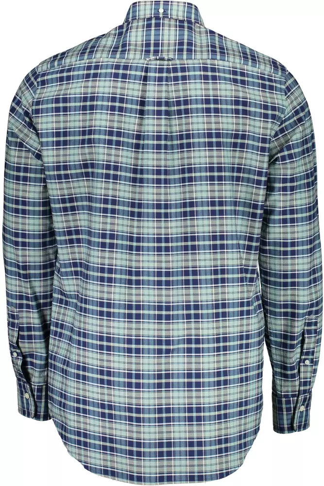 Gant Blue Cotton Men Shirt