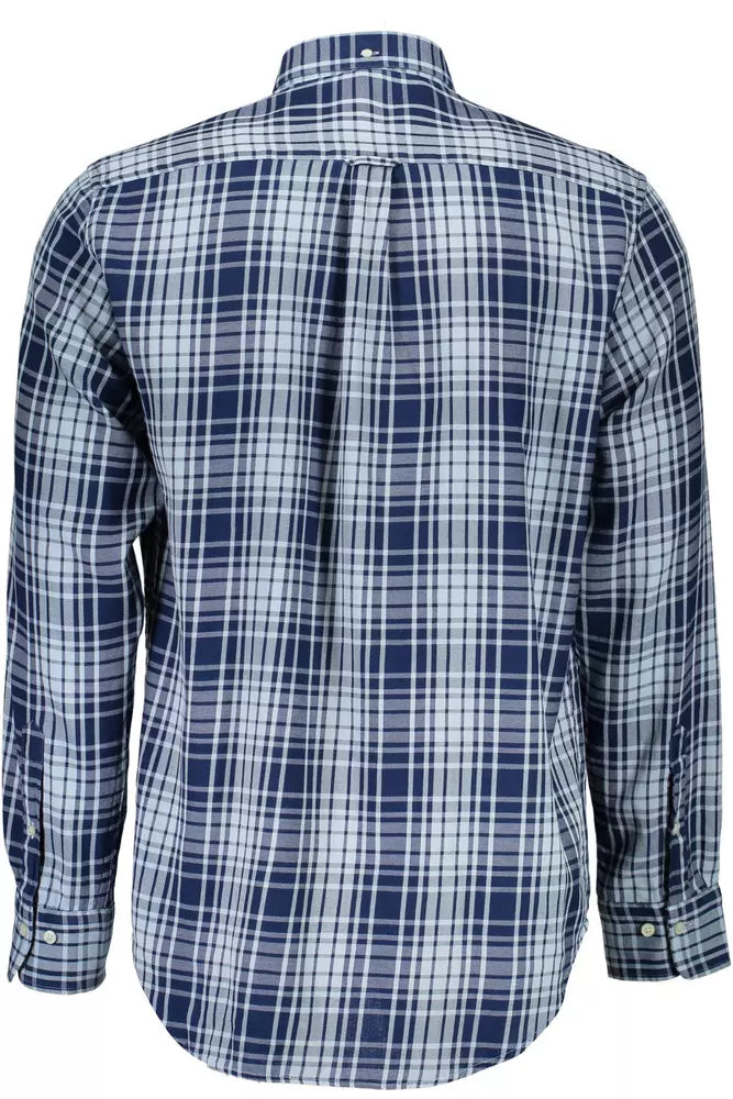 Gant Blue Cotton Men Shirt