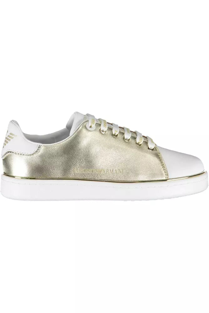 Emporio Armani White Leather Women Sneaker