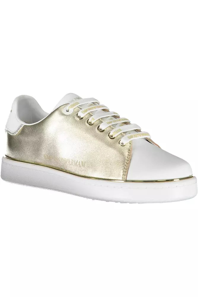 Emporio Armani White Leather Women Sneaker