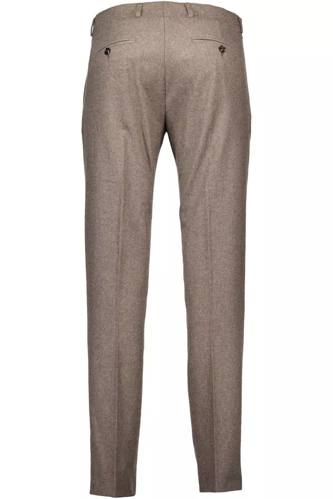 Gant Brown Wool Men Trouser