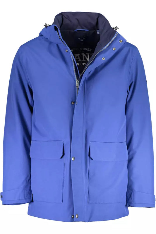 Gant Blue Cotton Men Jacket