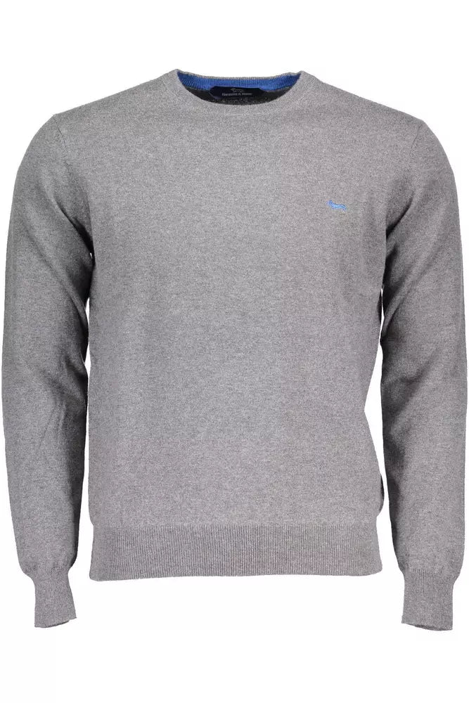 Harmont & Blaine Gray Cotton Men Sweater