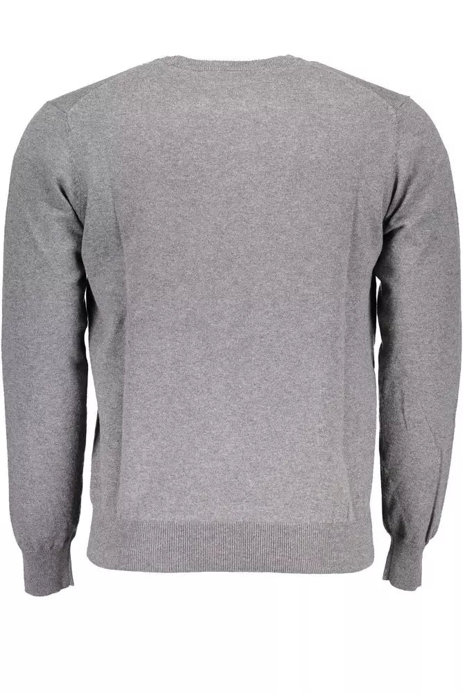 Harmont & Blaine Gray Cotton Men Sweater