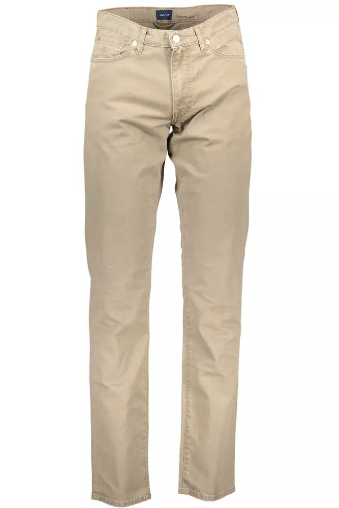 Gant Beige Cotton Men Pant