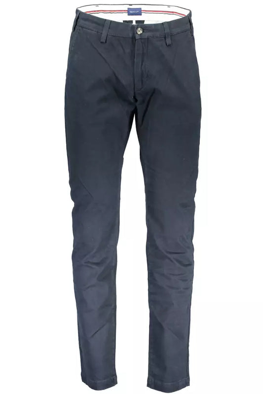 Gant Blue Cotton Men Trouser