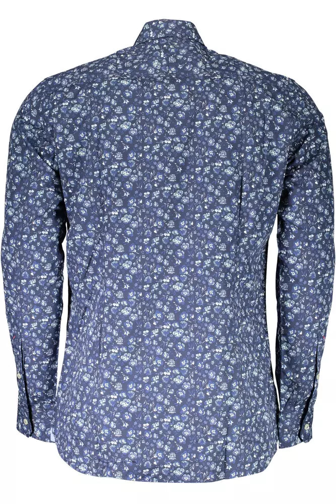 U.S. POLO ASSN. Blue Cotton Men Shirt