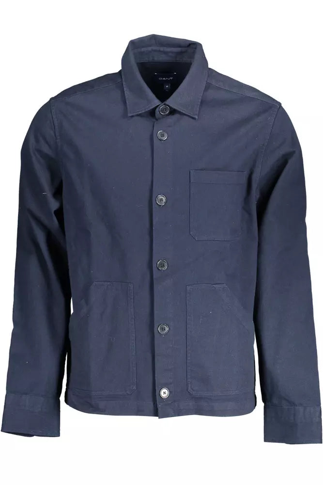 Gant Blue Cotton Men Shirt