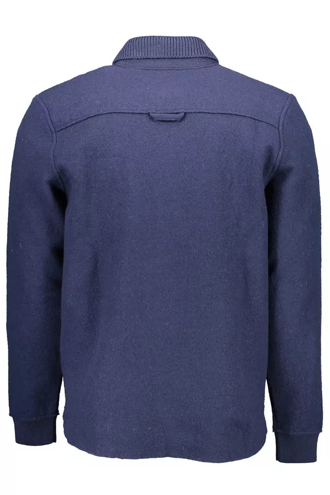 Gant Blue Wool Men Sweater