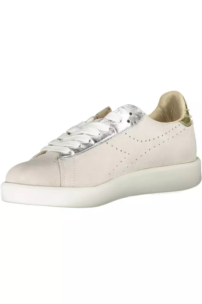 Diadora White Leather Women Sneaker