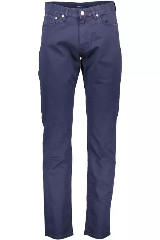 Gant Blue Cotton Men Pant