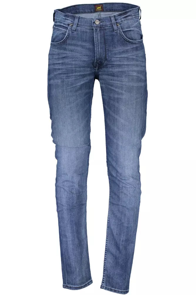 Lee Blue Cotton Men Jeans