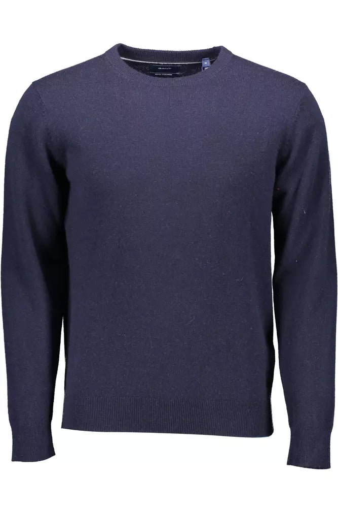 Gant Blue Wool Men Sweater