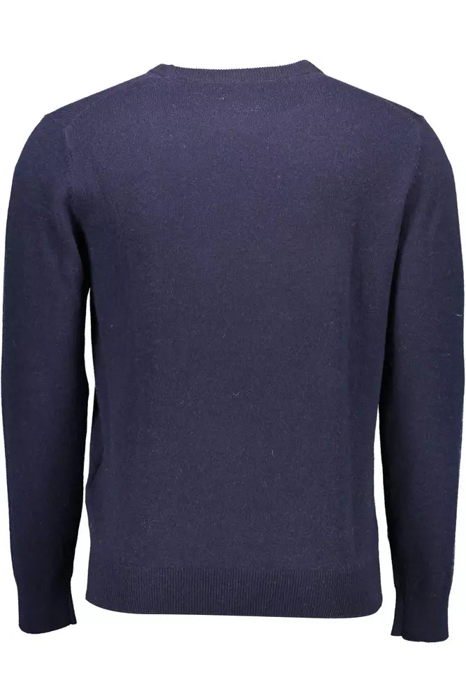 Gant Blue Wool Men Sweater