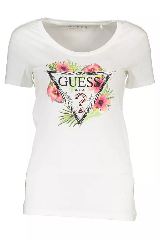 Guess Jeans White Cotton Women Top