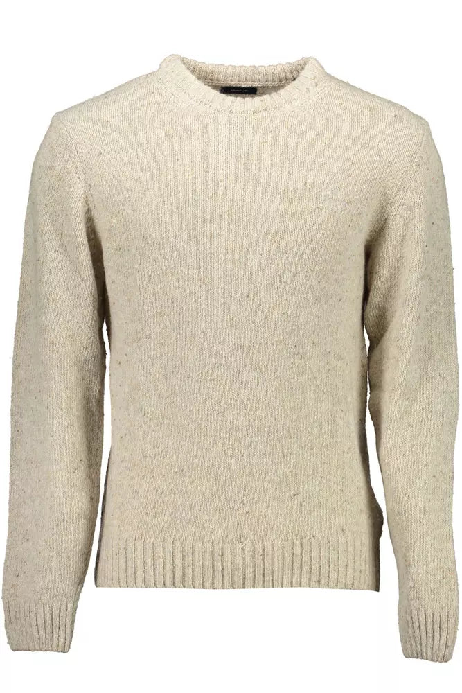 Gant Beige Wool Men Sweater