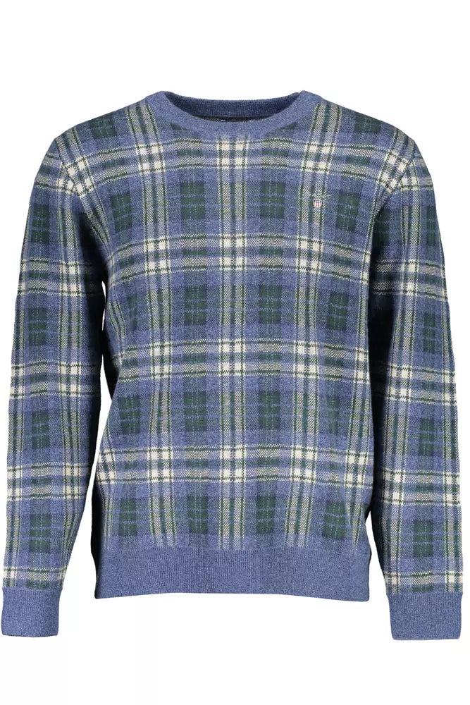 Gant Blue Wool Men Sweater