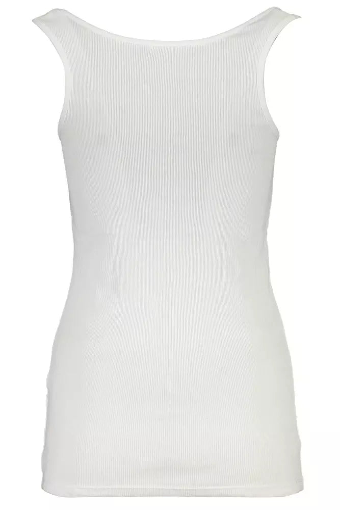 Guess Jeans White Cotton Women Tank Top