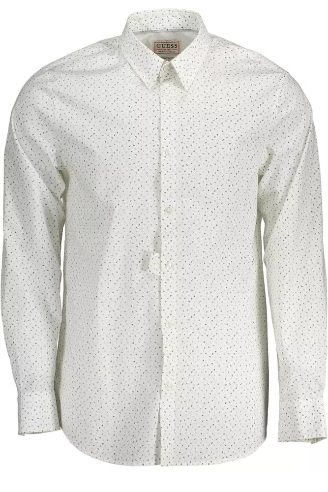 Guess Jeans White Cotton Men's Shirt